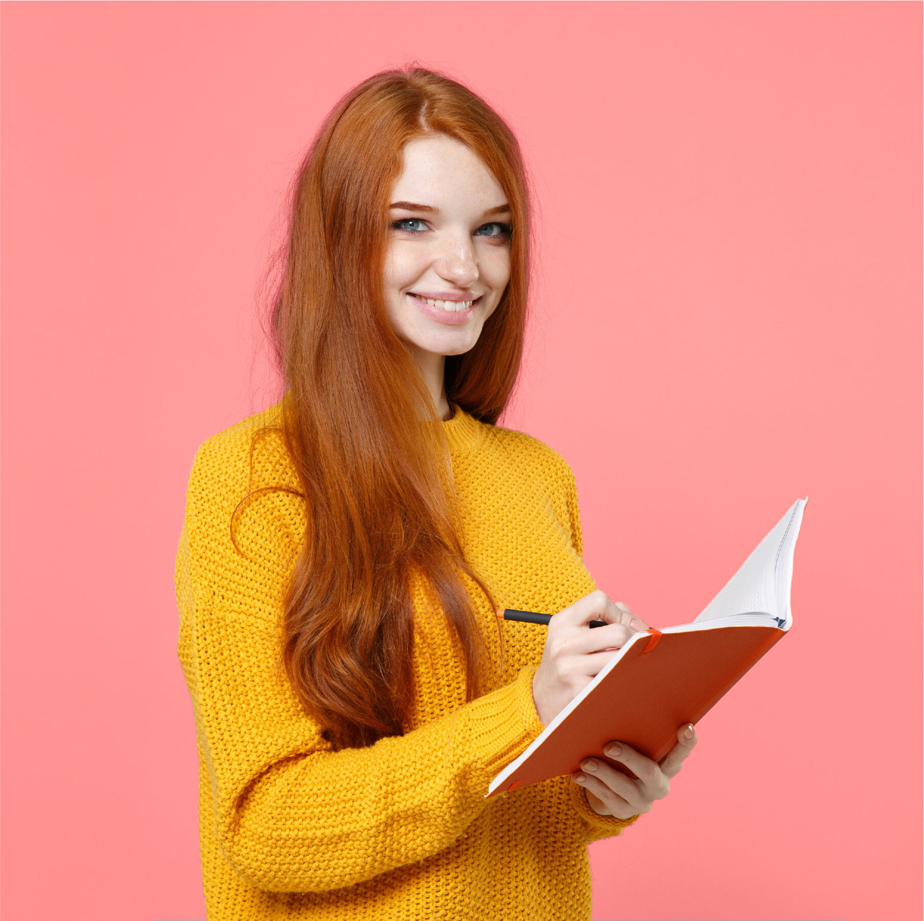 Employee with notepad representing learning and development